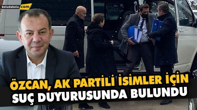 ÖZCAN, AK PARTİLİ İSİMLER İÇİN SUÇ DUYURUSUNDA BULUNDU