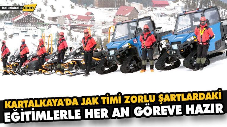 KARTALKAYA’DA JAK TİMİ ZORLU ŞARTLARDAKİ EĞİTİMLERLE HER AN GÖREVE HAZIR