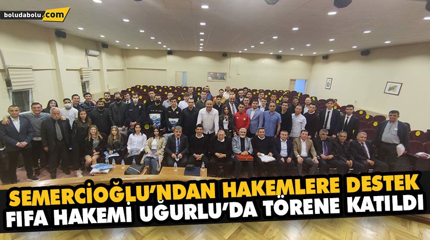 SEMERCİOĞLU’NDAN HAKEMLERE DESTEK SEMERCİOĞLU’NDAN HAKEMLERE DESTEK