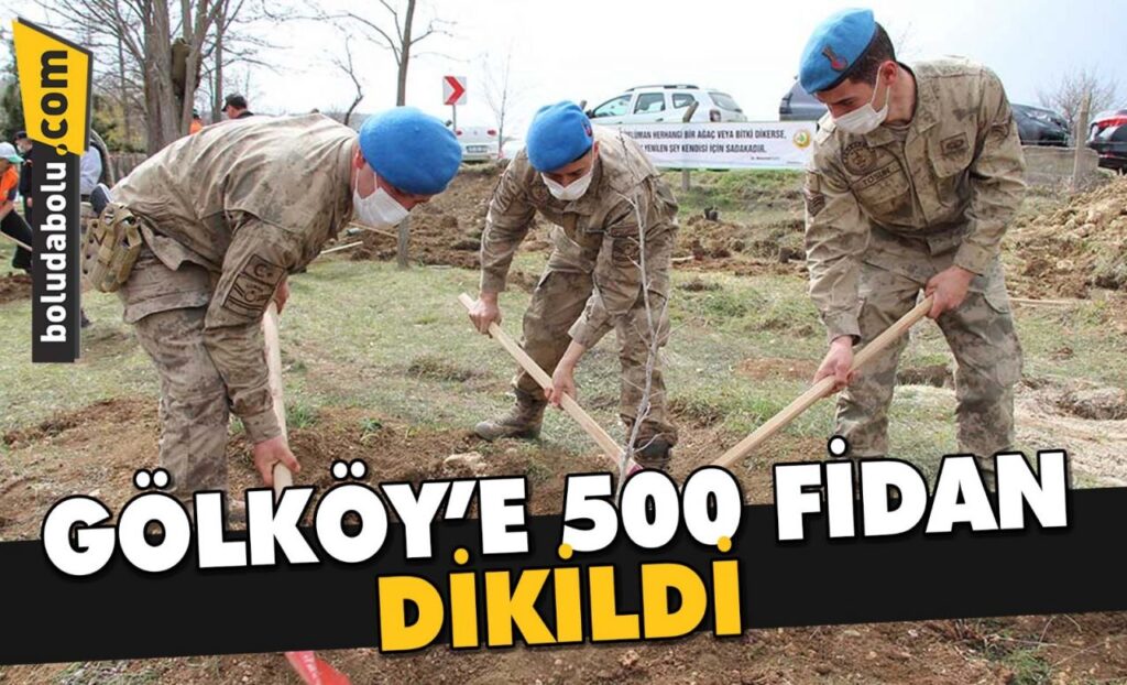 GÖLKÖY’E 500 FİDAN DİKİLDİ GÖLKÖY’E 500 FİDAN DİKİLDİ