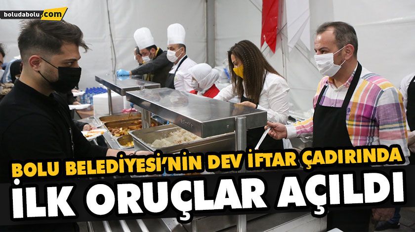 BOLU BELEDİYESİ İFTAR ÇADIRINA YOĞUN İLGİ BOLU BELEDİYESİ İFTAR ÇADIRINA YOĞUN İLGİ