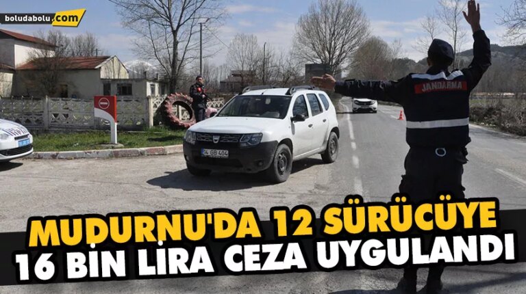 MUDURNU’DA 12 SÜRÜCÜYE 16 BİN LİRA CEZA UYGULANDI