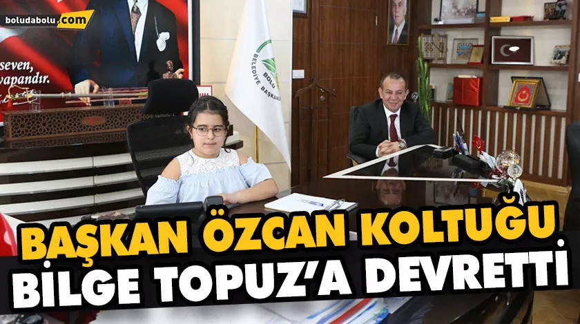 BAŞKAN ÖZCAN KOLTUĞU BİLGE TOPUZ’A DEVRETTİ BAŞKAN ÖZCAN KOLTUĞU BİLGE TOPUZ’A DEVRETTİ