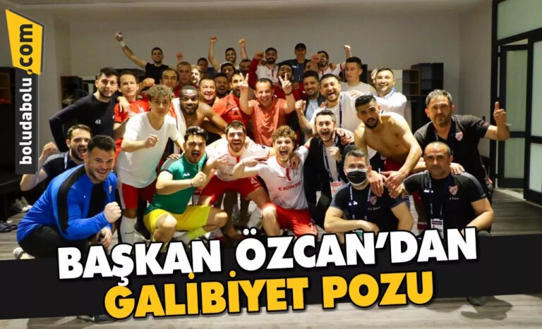 Başkan Özcan’dan galibiyet pozu