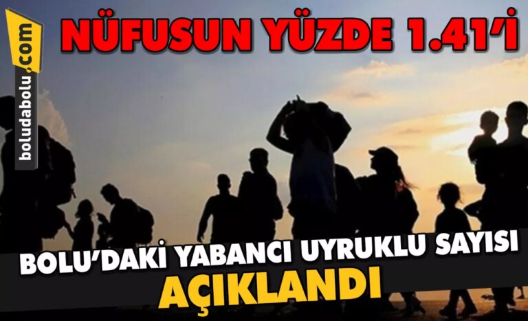 BOLU’DAKİ YABANCI UYRUKLU SAYISI AÇIKLANDI