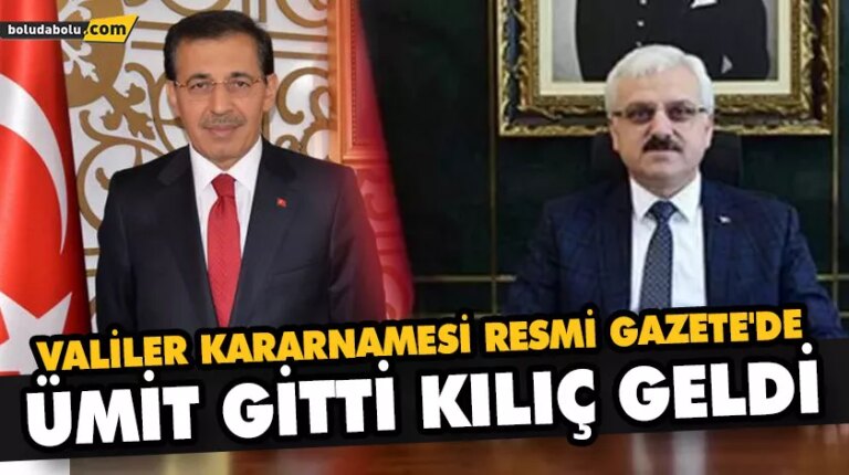 VALİLER KARARNAMESİ RESMİ GAZETE’DE