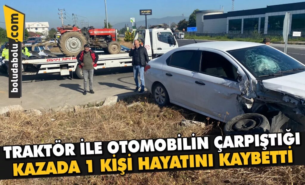Düzce’de traktör ile otomobilin çarpıştığı kazada 1 kişi öldü, 1 kişi yaralandı Düzce’de traktör ile otomobilin çarpıştığı kazada 1 kişi öldü, 1 kişi yaralandı