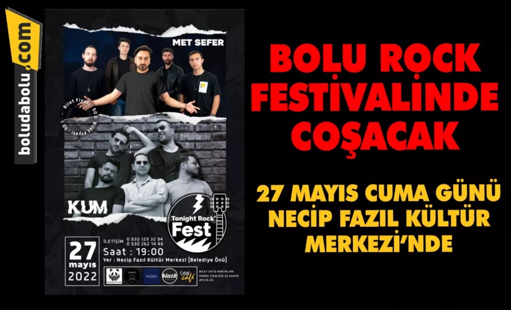 BOLU ROCK FESTİVALİNDE COŞACAK