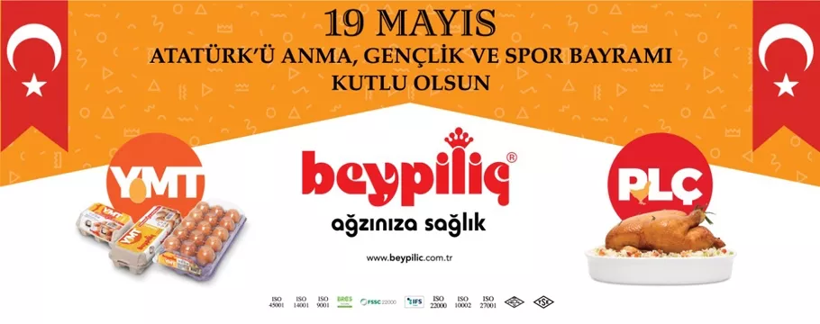 Beypiliç 19 Mayıs Atatürk’ü anma, gençlik ve spor bayramını kutlar..