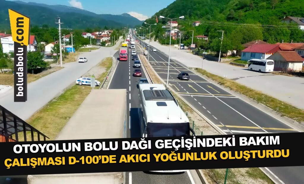 Otoyolun Bolu Dağı geçişindeki bakım çalışması D-100’de akıcı yoğunluk oluşturdu Otoyolun Bolu Dağı geçişindeki bakım çalışması D-100’de akıcı yoğunluk oluşturdu