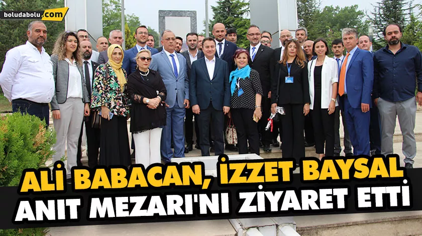 ALİ BABACAN, BOLU’LU HAYIRSEVER İŞADAMI İZZET BAYSAL’IN KABRİNİ ZİYARET ETTİ ALİ BABACAN, BOLU’LU HAYIRSEVER İŞADAMI İZZET BAYSAL’IN KABRİNİ ZİYARET ETTİ