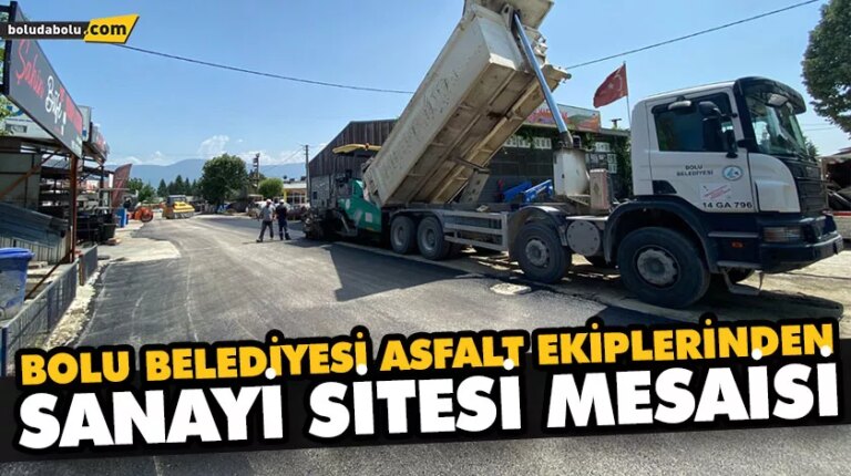 ASFALT ÇALIŞMALARI SANAYİ SİTESİ’NDE DEVAM ETTİ