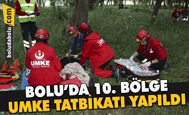 Bolu’da 10. Bölge UMKE tatbikatı yapıldı