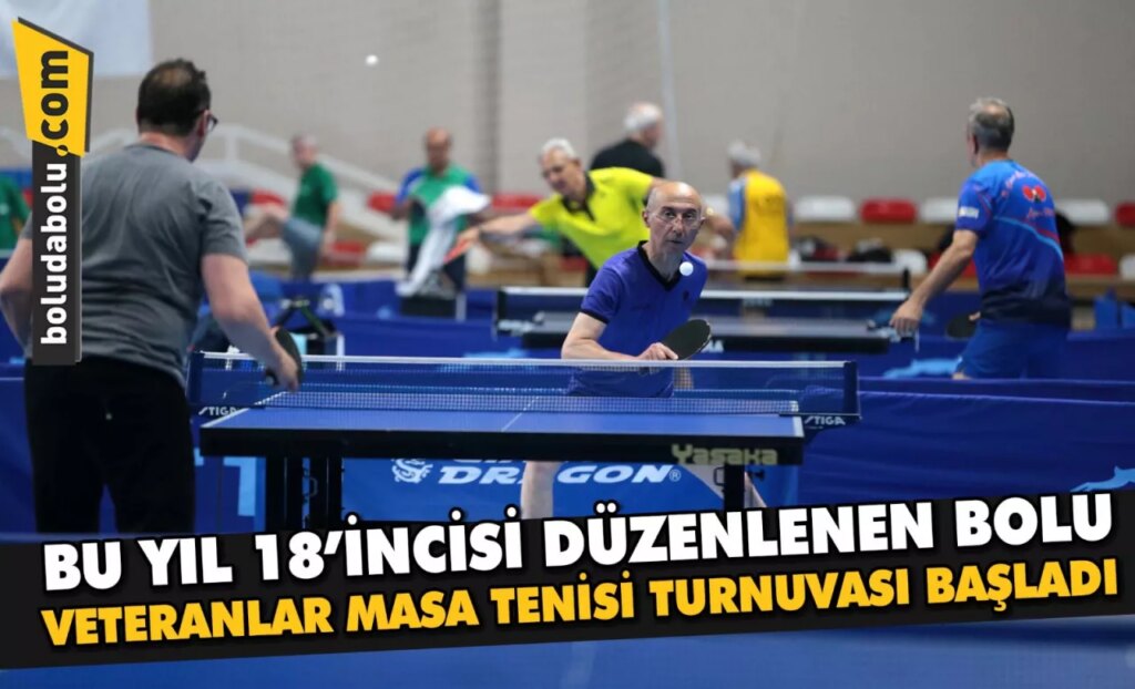 Bolu Veteranlar Masa Tenisi Turnuvası başladı Bolu Veteranlar Masa Tenisi Turnuvası başladı