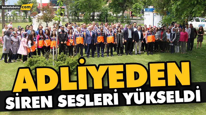 BOLU ADLİYESİNDE DEPREM TATBİKATI GERÇEKLEŞTİRİLDİ