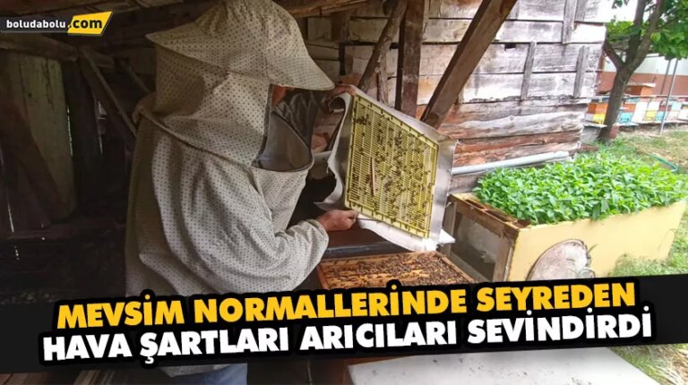 MEVSİM NORMALLERİNDE SEYREDEN HAVA ŞARTLARI ARICILARI SEVİNDİRDİ