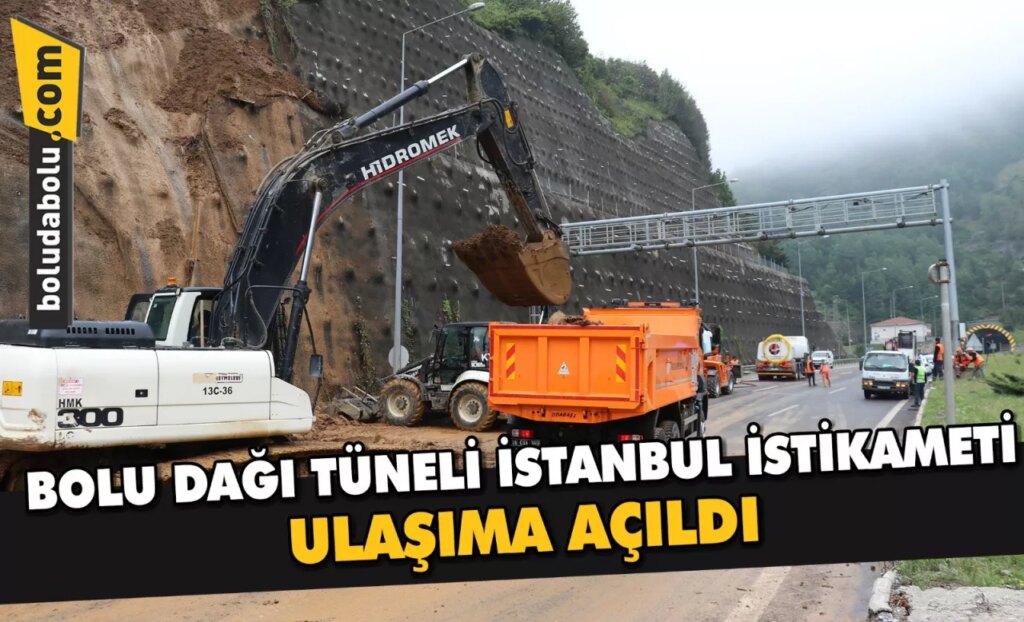 Bolu Dağı Tüneli İstanbul istikameti ulaşıma açıldı Bolu Dağı Tüneli İstanbul istikameti ulaşıma açıldı