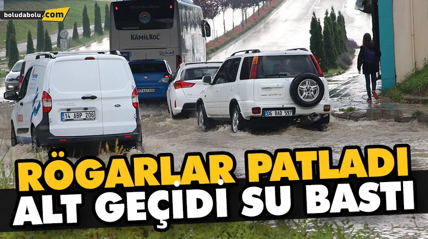 RÖGARLAR PATLADI, ALT GEÇİDİ SU BASTI RÖGARLAR PATLADI, ALT GEÇİDİ SU BASTI