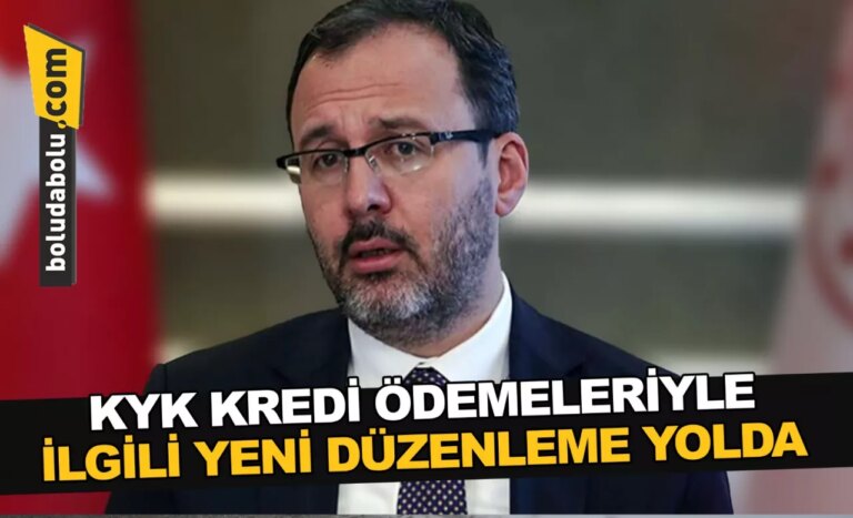 BAKAN KASAPOĞLU AÇIKLADI