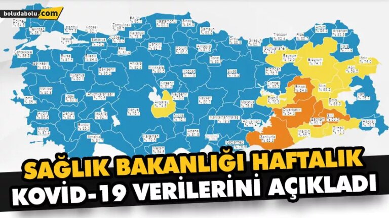 SAĞLIK BAKANLIĞI HAFTALIK KOVİD-19 VERİLERİNİ AÇIKLADI