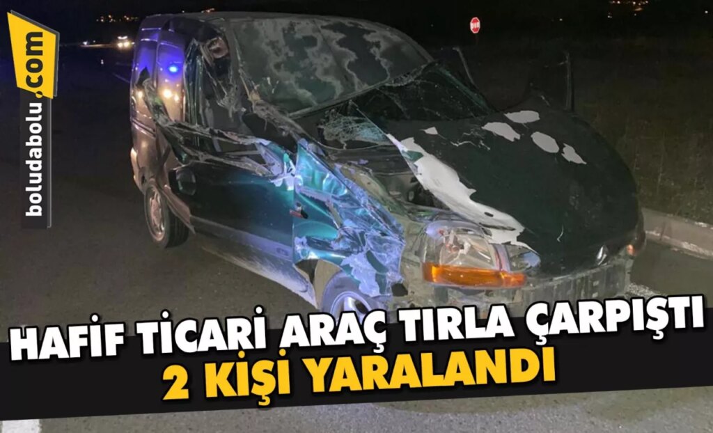 Bolu’da trafik kazasında 2 kişi yaralandı Bolu’da trafik kazasında 2 kişi yaralandı