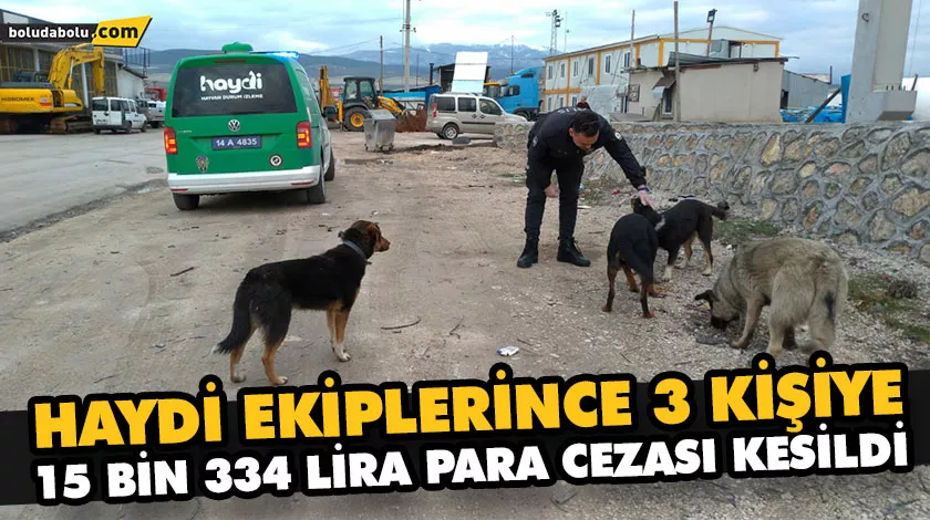 HAYDİ EKİPLERİNCE 3 KİŞİYE 15 BİN 334 LİRA PARA CEZASI KESİLDİ HAYDİ EKİPLERİNCE 3 KİŞİYE 15 BİN 334 LİRA PARA CEZASI KESİLDİ