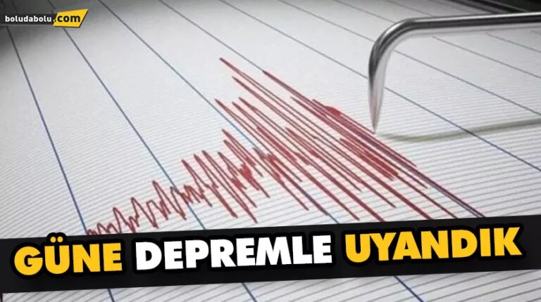 GÜNE DEPREMLE UYANDIK