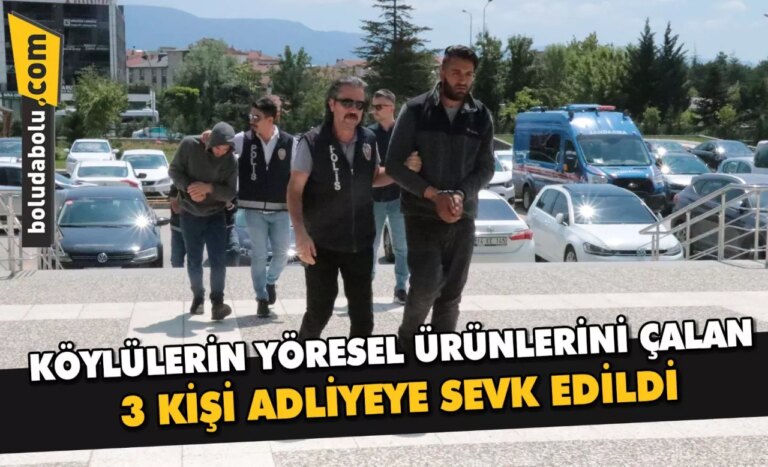 Bolu’da yöresel ürün pazarından hırsızlık iddiasıyla 3 kişi yakalandı