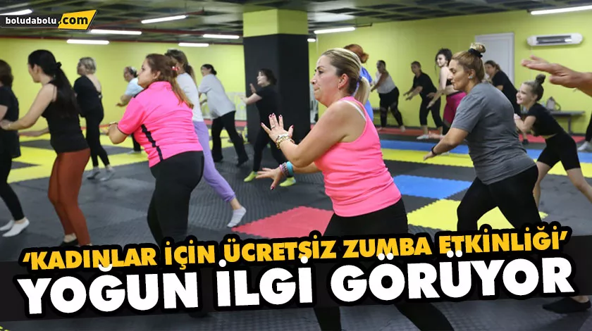 ‘KADINLAR İÇİN ÜCRETSİZ ZUMBA ETKİNLİĞİ’ YOĞUN İLGİ GÖRÜYOR ‘KADINLAR İÇİN ÜCRETSİZ ZUMBA ETKİNLİĞİ’ YOĞUN İLGİ GÖRÜYOR