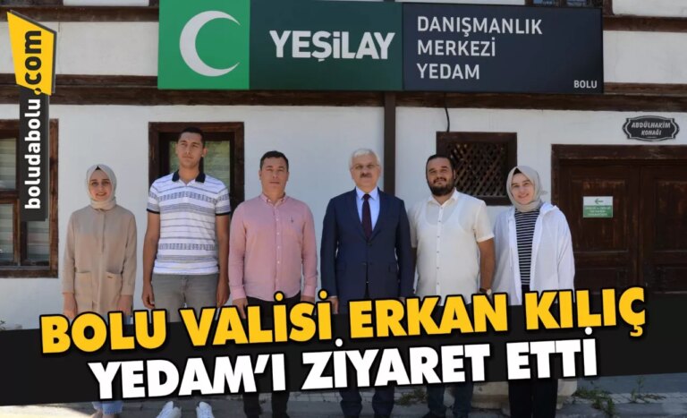 Bolu Valisi Erkan Kılıç, YEDAM’ı ziyaret etti