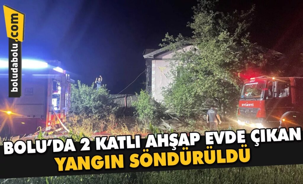 Bolu’da 2 katlı ahşap evde çıkan yangın söndürüldü Bolu’da 2 katlı ahşap evde çıkan yangın söndürüldü