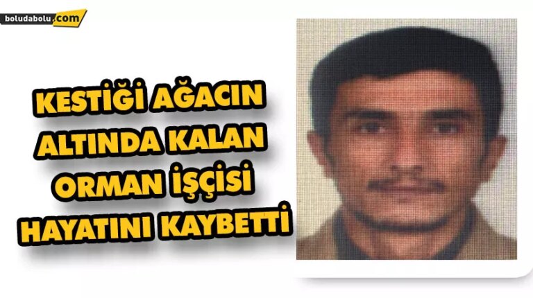 KESTİĞİ AĞACIN ALTINDA KALAN ORMAN İŞÇİSİ HAYATINI KAYBETTİ