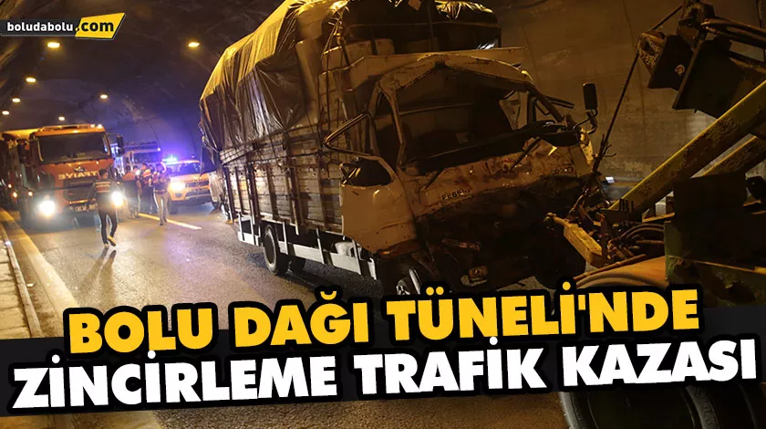 BOLU DAĞI TÜNELİ’NDE ZİNCİRLEME TRAFİK KAZASI MEYDANA GELDİ BOLU DAĞI TÜNELİ’NDE ZİNCİRLEME TRAFİK KAZASI MEYDANA GELDİ