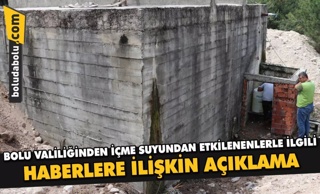 Bolu Valiliğinden içme suyundan etkilenenlerle ilgili haberlere ilişkin açıklama: Bolu Valiliğinden içme suyundan etkilenenlerle ilgili haberlere ilişkin açıklama: