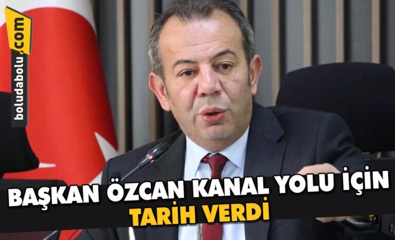 BAŞKAN ÖZCAN KANAL YOLU İÇİN TARİH VERDİ