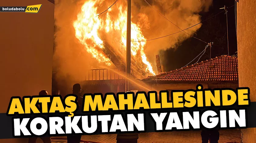 AKTAŞ MAHALLESİNDE KORKUTAN YANGIN AKTAŞ MAHALLESİNDE KORKUTAN YANGIN