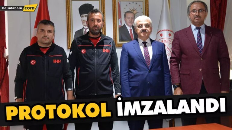 “BOLU ARAMA KURTARMA GÖNÜLLÜLERİ EĞİTİMİ PROJESİ” PROTOKOLÜ İMZALANDI