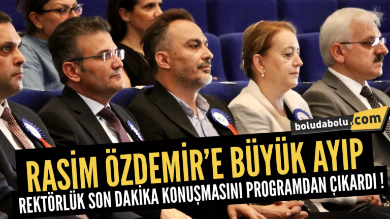 RASİM ÖZDEMİR’E BÜYÜK AYIP