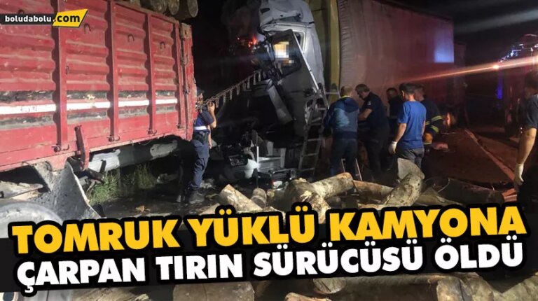 KAMYONA ÇARPAN TIRIN SÜRÜCÜSÜ ÖLDÜ, 1 KİŞİ YARALANDI