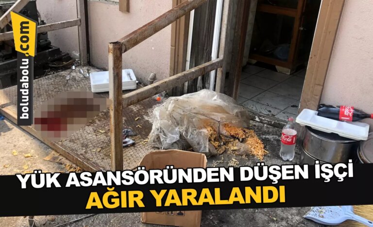 Düzce’de yük asansöründen düşen işçi ağır yaralandı