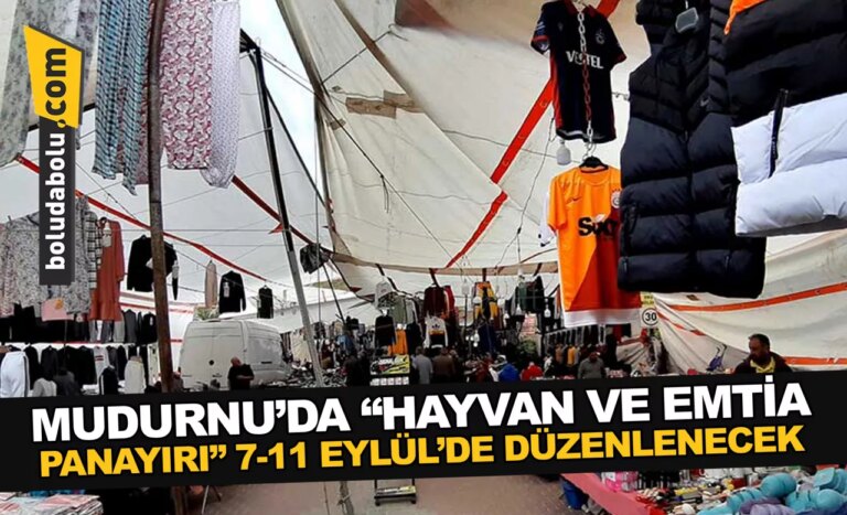 Mudurnu’da “Hayvan ve Emtia Panayırı” 7-11 Eylül’de düzenlenecek