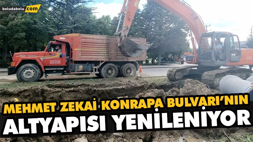 MEHMET ZEKAİ KONRAPA BULVARI’NIN ALTYAPISI YENİLENİYOR MEHMET ZEKAİ KONRAPA BULVARI’NIN ALTYAPISI YENİLENİYOR