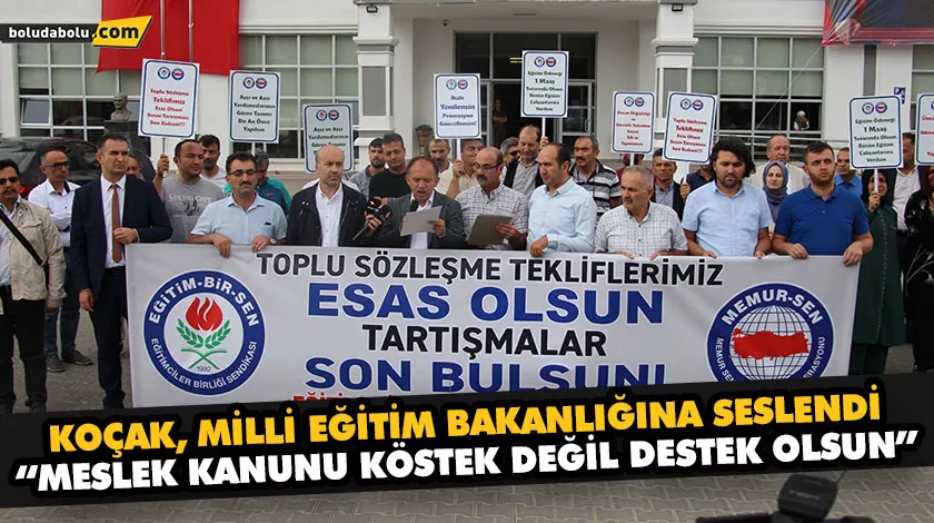 “MESLEK KANUNU KÖSTEK DEĞİL DESTEK OLSUN” “MESLEK KANUNU KÖSTEK DEĞİL DESTEK OLSUN”