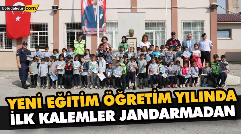 YENİ EĞİTİM ÖĞRETİM YILINDA İLK KALEMLER JANDARMADAN YENİ EĞİTİM ÖĞRETİM YILINDA İLK KALEMLER JANDARMADAN