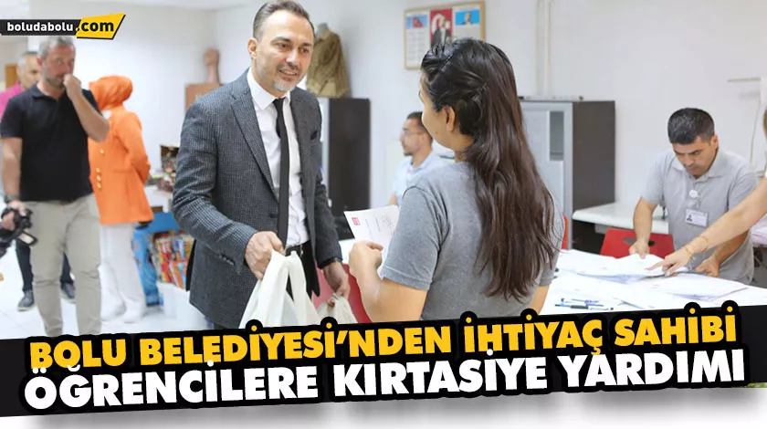 BOLU BELEDİYESİ’NDEN İHTİYAÇ SAHİBİ ÖĞRENCİLERE KIRTASİYE YARDIMI BOLU BELEDİYESİ’NDEN İHTİYAÇ SAHİBİ ÖĞRENCİLERE KIRTASİYE YARDIMI