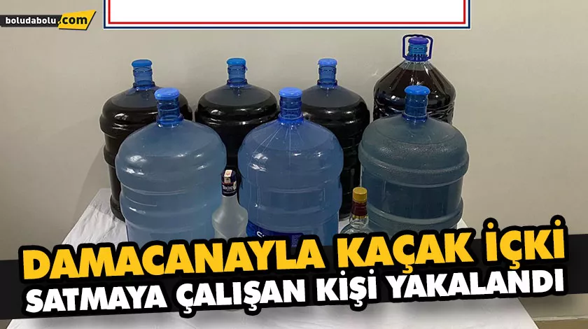 DAMACANAYLA KAÇAK İÇKİ SATMAYA ÇALIŞAN KİŞİ YAKALANDI DAMACANAYLA KAÇAK İÇKİ SATMAYA ÇALIŞAN KİŞİ YAKALANDI