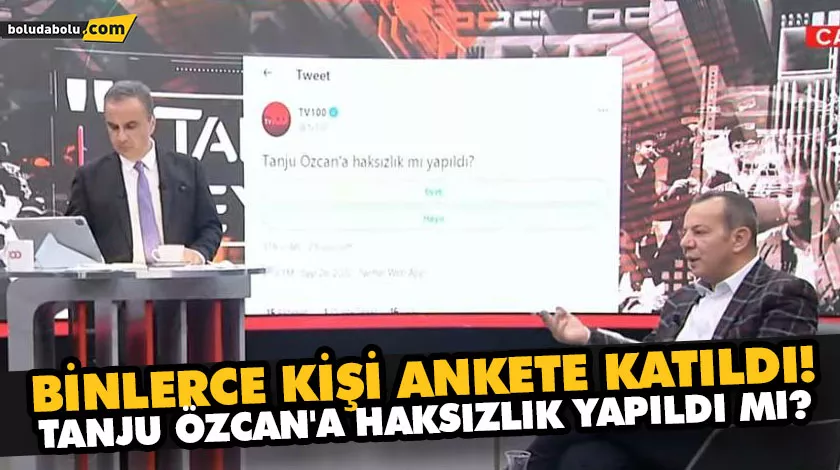 BİNLERCE KİŞİ ANKETE KATILDI! TANJU ÖZCAN’A HAKSIZLIK YAPILDI MI? BİNLERCE KİŞİ ANKETE KATILDI! TANJU ÖZCAN’A HAKSIZLIK YAPILDI MI?
