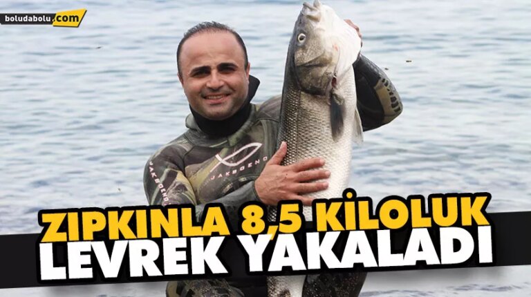 ZIPKINLA 8,5 KİLOLUK LEVREK YAKALADI