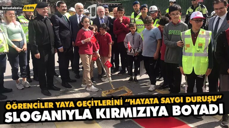 “YAYALARA ÖNCELİK DURUŞU, HAYATA SAYGI DURUŞU” ETKİNLİĞİ YAPILDI