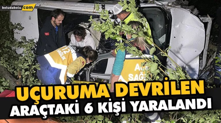 10 METREDEN UÇURUMA YUVARLANDILAR